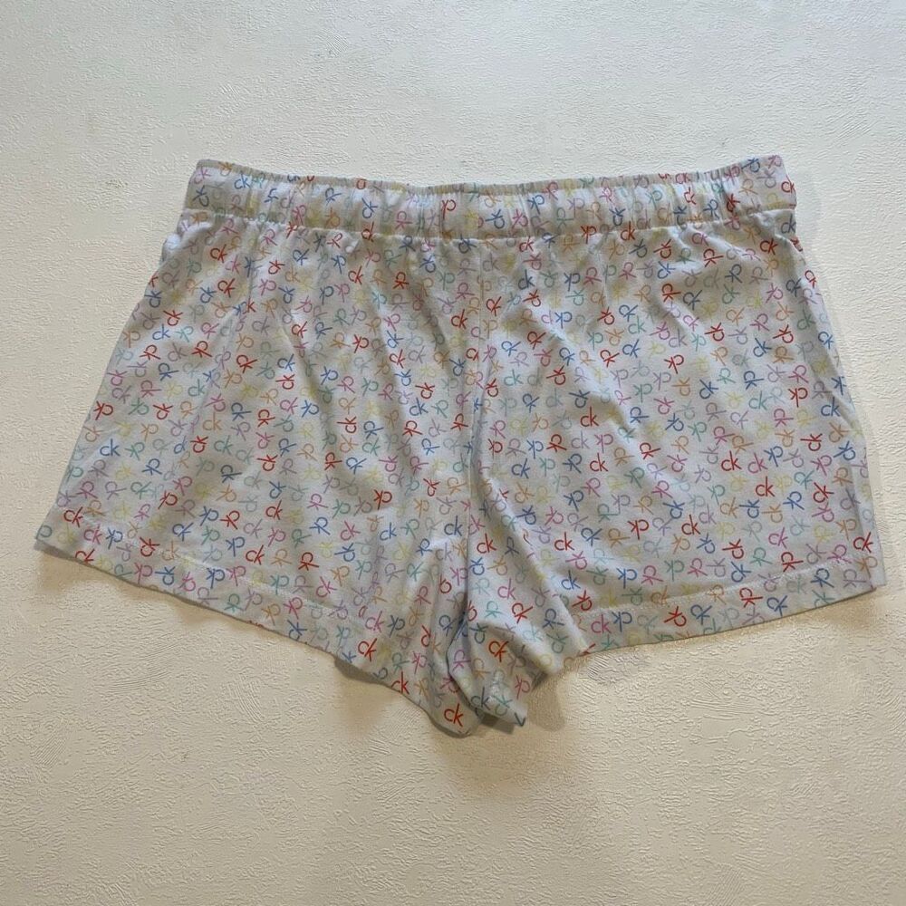 Calvin Klein Sleepwear Cami & Shorts Pajama Set Women Size M Multicolor CK Print - Picture 6 of 10
